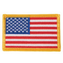 Rothco Iron On / Sew On Embroidered US Flag Patch . Item