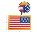 Rothco Iron On / Sew On Embroidered US Flag Patch . Item