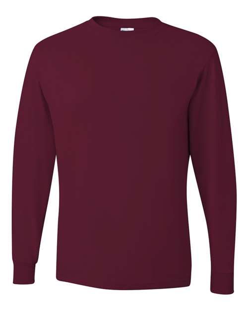 JERZEES Dri-Power® Long Sleeve 50/50 T-Shirt 29LSR - Maroon