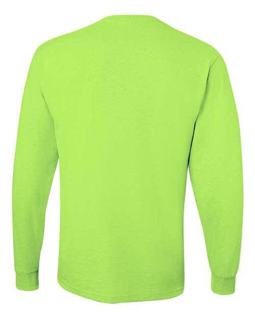 JERZEES Dri-Power® Long Sleeve 50/50 T-Shirt 29LSR - Safety Green