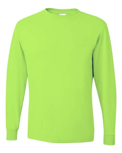 JERZEES Dri-Power® Long Sleeve 50/50 T-Shirt 29LSR - Safety Green