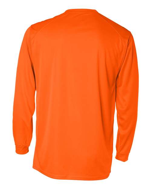 Badger B-Core Long Sleeve T-Shirt 4104 - Safety Orange