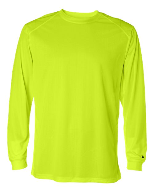 Badger B-Core Long Sleeve T-Shirt 4104 - Safety Yellow