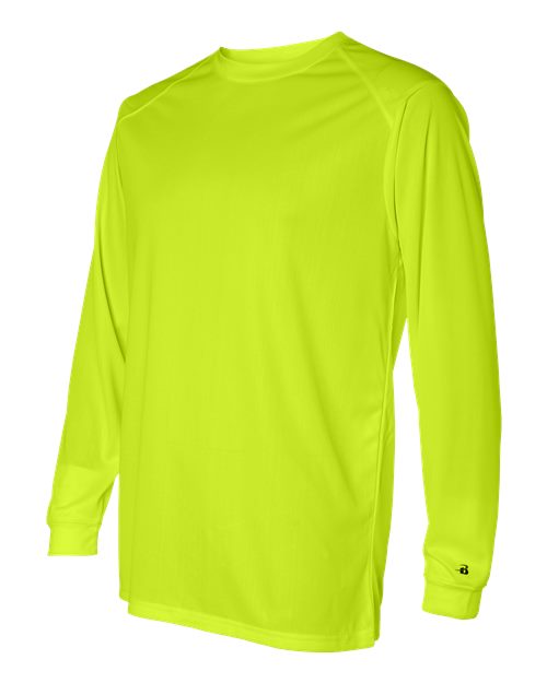 Badger B-Core Long Sleeve T-Shirt 4104 - Safety Yellow