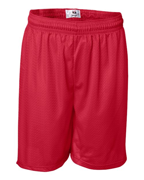 Badger Pro Mesh 7" Shorts 7207 - Red