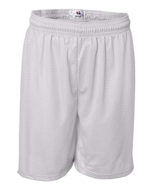 Badger Pro Mesh 7" Shorts 7207 - White