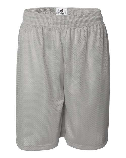 Badger Pro Mesh 9" Shorts 7209 - Silver