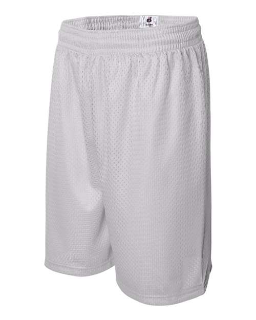 Badger Pro Mesh 9" Shorts 7209 - White