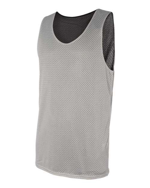 Badger Pro Mesh Reversible Tank Top 8529 - Silver/ Black