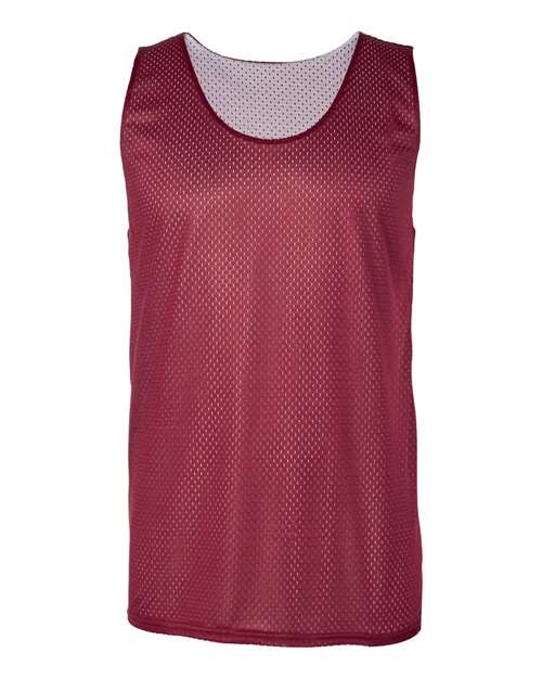 Badger Pro Mesh Reversible Tank Top 8529 - Cardinal/ White