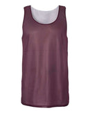 Badger Pro Mesh Reversible Tank Top 8529 - Maroon/ White