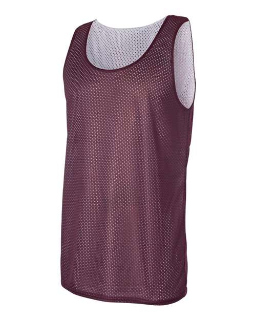 Badger Pro Mesh Reversible Tank Top 8529 - Maroon/ White