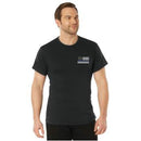 Rothco Honor and Respect 2-Sided Thin Blue Line Flag T-Shirt - Black. Item