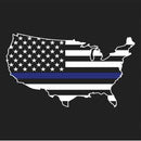 Rothco Thin Blue Line America Map T-Shirt. Item
