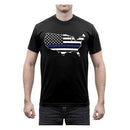 Rothco Thin Blue Line America Map T-Shirt. Item