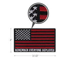 Rothco R.E.D. (Remember Everyone Deployed) Flag Patch With Hook Back. Item