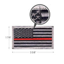 Rothco Thin Red Line US Flag Patch - Hook Back. Item