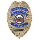 Rothco Deluxe "Concealed Weapons Permit" Badge. Item