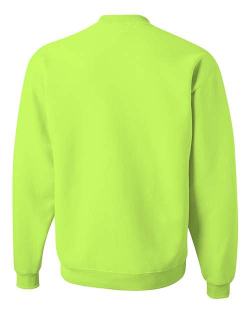 JERZEES NuBlend® Crewneck Sweatshirt 562MR - Safety Green
