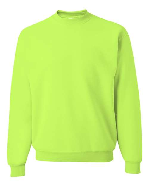 JERZEES NuBlend® Crewneck Sweatshirt 562MR - Safety Green