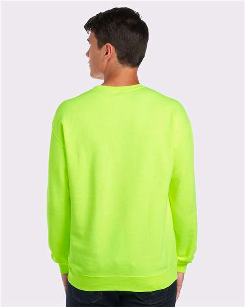 JERZEES NuBlend® Crewneck Sweatshirt 562MR - Safety Green