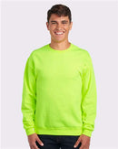 JERZEES NuBlend® Crewneck Sweatshirt 562MR - Safety Green