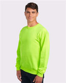 JERZEES NuBlend® Crewneck Sweatshirt 562MR - Safety Green