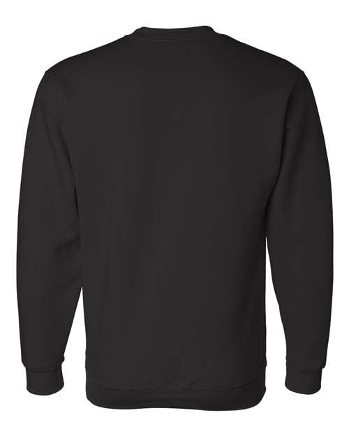 Bayside USA-Made Crewneck Sweatshirt 1102 - Black