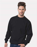 Bayside USA-Made Crewneck Sweatshirt 1102 - Black