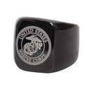 Rothco Stainless Steel USMC Eagle, Globe and Anchor Ring - Black. Item