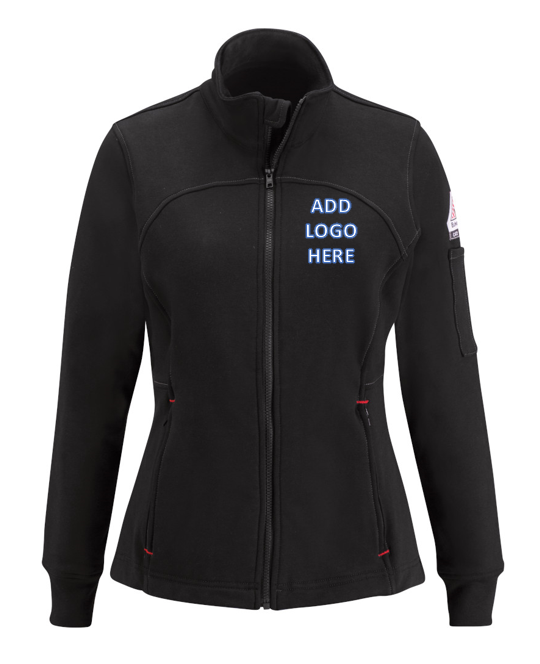 Bulwark [SEZ3] Women's Zip Front Fleece Jacket-Cotton/Spandex Blend. Live Chat for Bulk Discounts.