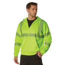 Rothco Hi-Vis Performance Zipper Sweatshirt - Safety Green. Item