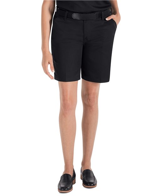 Red Kap Women's Plain Front Shorts, 8 Inch Inseam PT27