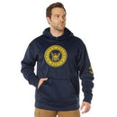 Rothco Navy Emblem Pullover Hooded Sweatshirt. Item