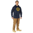 Rothco Navy Emblem Pullover Hooded Sweatshirt. Item