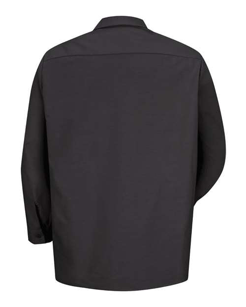 Red Kap Industrial Long Sleeve Work Shirt SP14 - Black
