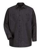 Red Kap Industrial Long Sleeve Work Shirt SP14 - Black