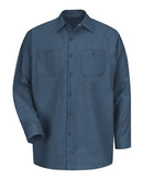 Red Kap Industrial Long Sleeve Work Shirt SP14 - Dark Blue