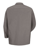 Red Kap Industrial Long Sleeve Work Shirt SP14 - Grey