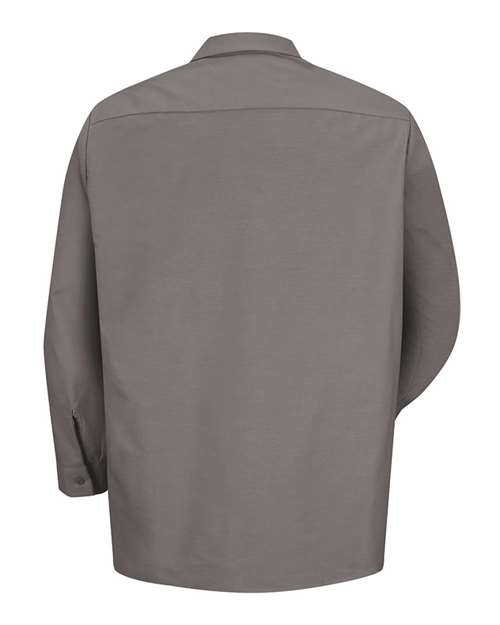 Red Kap Industrial Long Sleeve Work Shirt SP14 - Grey