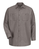Red Kap Industrial Long Sleeve Work Shirt SP14 - Grey