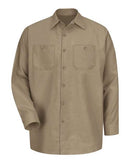 Red Kap Industrial Long Sleeve Work Shirt SP14 - Khaki