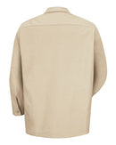 Red Kap Industrial Long Sleeve Work Shirt SP14 - Light Tan
