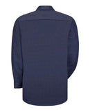 Red Kap Industrial Long Sleeve Work Shirt SP14 - NL-Navy/ Light Blue