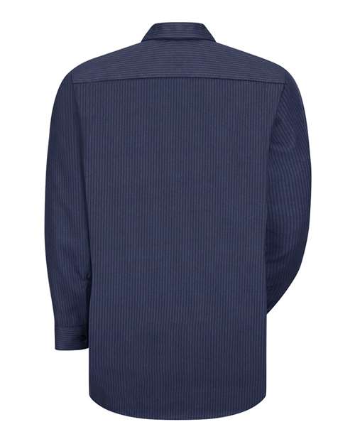 Red Kap Industrial Long Sleeve Work Shirt SP14 - NL-Navy/ Light Blue