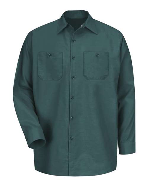 Red Kap Industrial Long Sleeve Work Shirt SP14 - Spruce Green