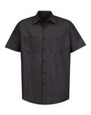 Red Kap Industrial Short Sleeve Work Shirt SP24 - Black