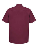 Red Kap Industrial Short Sleeve Work Shirt SP24 - Burgundy