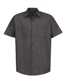 Red Kap Industrial Short Sleeve Work Shirt SP24 - Charcoal