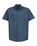 Red Kap Industrial Short Sleeve Work Shirt SP24 - Dark Blue
